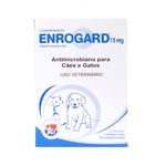 Enrogard 15 Mg Antimicrobiano para Cães e Gatos 10 Comprimidos