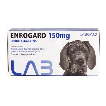 Enrogard Labgard 150mg P/ Cães e Gatos C/10 Comprimidos