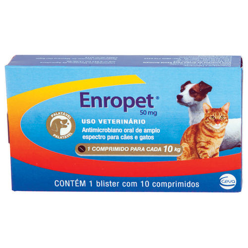Enropet 50 Mg 10 Comprimidos