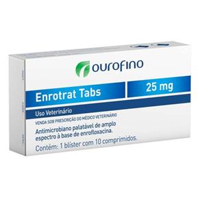 Enrotrat Tabs 25mg - Ourofino - 10 Comprimidos