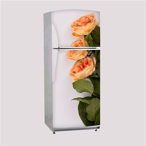 Envelopamento de Geladeira Porta Rosas 10 - Side By Side