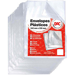 Envelope Plástico Fino 4 Furos - DAC