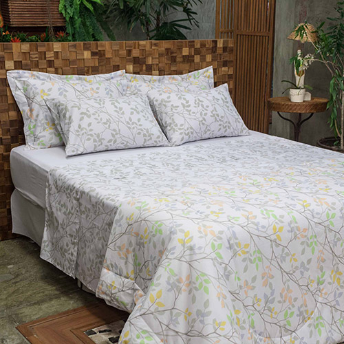 Enxoval Cama Queen Nicole 7 Peças - Casa & Conforto