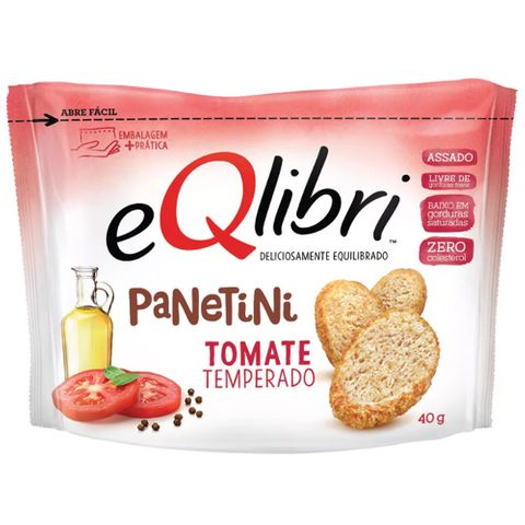 Tudo sobre 'Eqlibri Panetini Tomate Temperado 40g - Elma Chips'