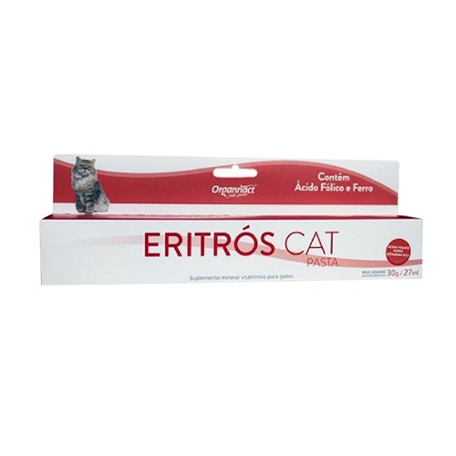 Eritros Cat Pasta 30g Organnact Suplemento Gatos