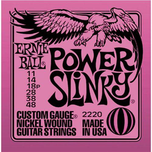 Ernie Ball - Encordoamento .011/.048 para Guitarra Power Slinky 2220