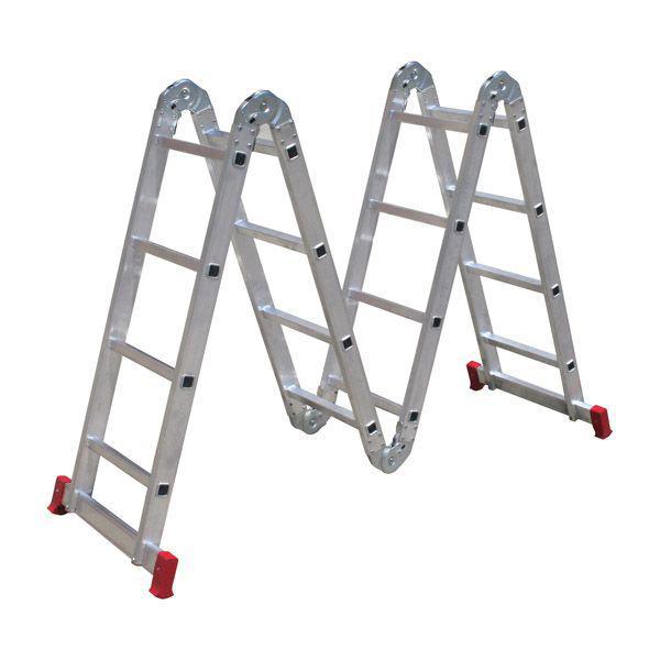 Escada 13x1 Articulada - 3x4 Aluminio - Botafogo