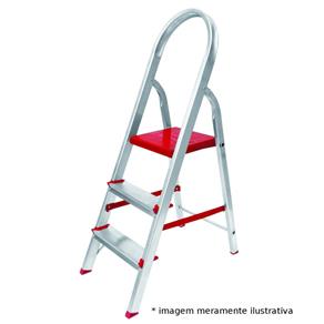 Escada Aluminio 04 Degraus Suprema - Worker