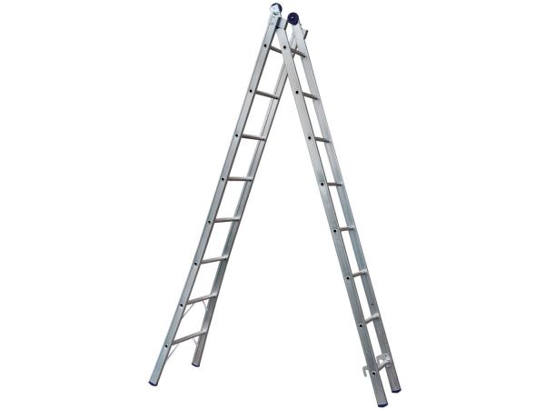 Escada Alumínio Extensível Mor 16 Degraus - Dupla 2x8