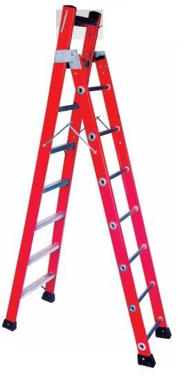 Escada Americana Multiuso em Fibra 6/10 Degraus Capacidade 110kg - Worker