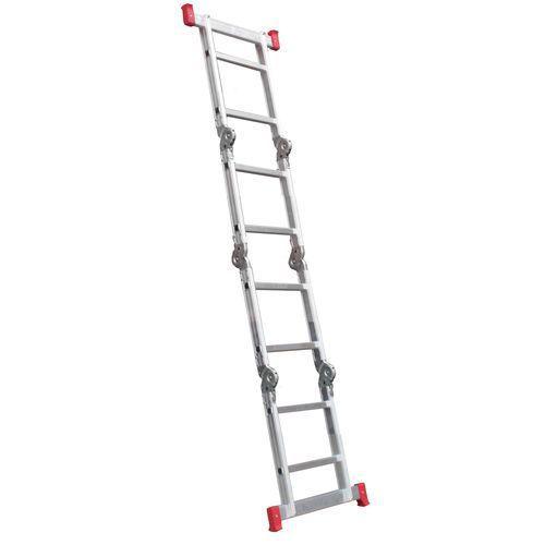 Escada Articulada 13 em 1 de Aluminio 2x4 Degraus - Botafogo