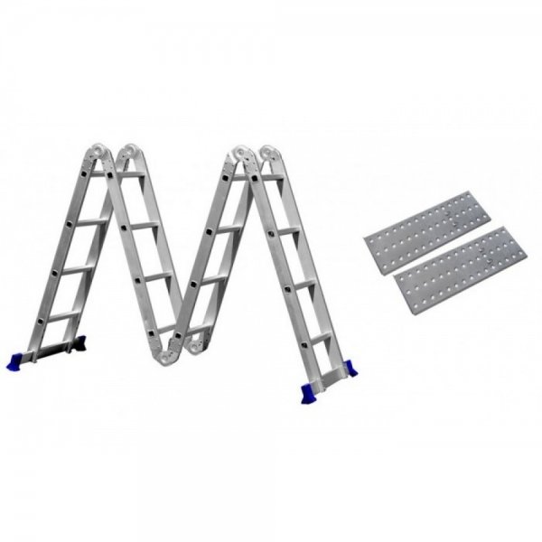 Escada Articulada 16 Degraus 4x4 Multifuncional com Plataforma Mor