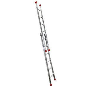 Escada de Alumínio Extensível 2 X 7 Degraus 2,13 X 3,32 M - MODELO 3 em 1 - Rotterman
