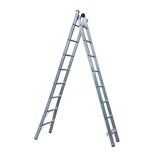 Escada Extensível em Alumínio 16 Degraus 2X8 Mor 5163