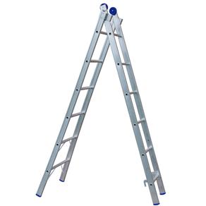 Escada Extensível em Alumínio 2x6 12 Degraus MOR