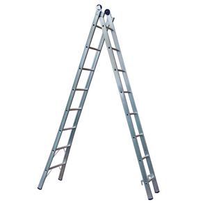 Escada Extensível Multifuncional 2x8 em Alumínio Mor