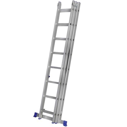 Escada Extensível Multifuncional 3x8 em Alumínio -