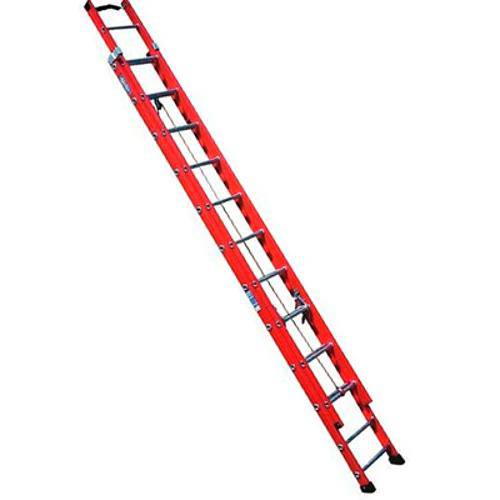Escada Fibra Extensível 19 Degraus 3,50 X 6,00 M Degrau Tubular - Fe 819