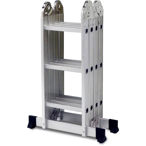 Escada Multifuncional 4X3 Alumínio 12 Degraus com Plataforma - Mor