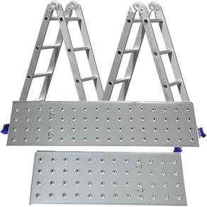 Escada Multifuncional 4x4 16 Degraus MOR com Plataforma em Aço