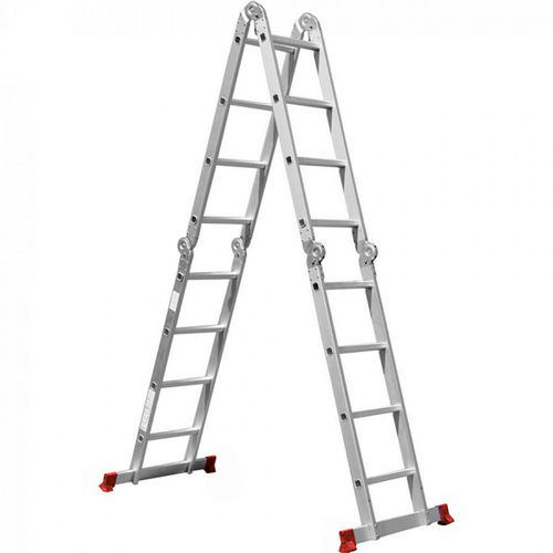 Escada Multifuncional Articulada em Aluminio 4x4 16 Degraus Ate 150 Kg Botafogo