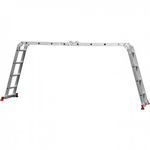 Escada Multifuncional Articulada em Aluminio 4x4 16 Degraus Ate 150 Kg Botafogo