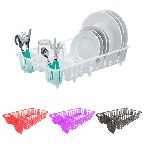 Escorredor / Secador de Pratos de Plastico Transcolor 47x28x11cm