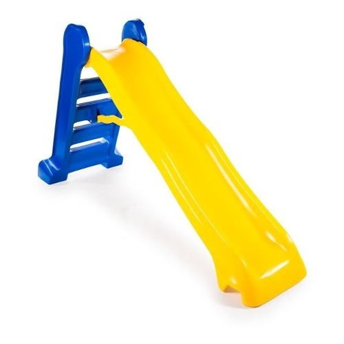 Escorregador Grande Divertido - Escada Azul e Rampa Amarela