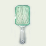Escova de cabelo estilo raquete retangular