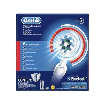 Escova de Dente Elétrica Oral-B Professional Care 5000 com Sensor de Pressão