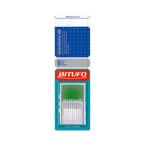 Escova Dental Bitufo Interdental - Ultra Fina 2Mm 10 Unidades