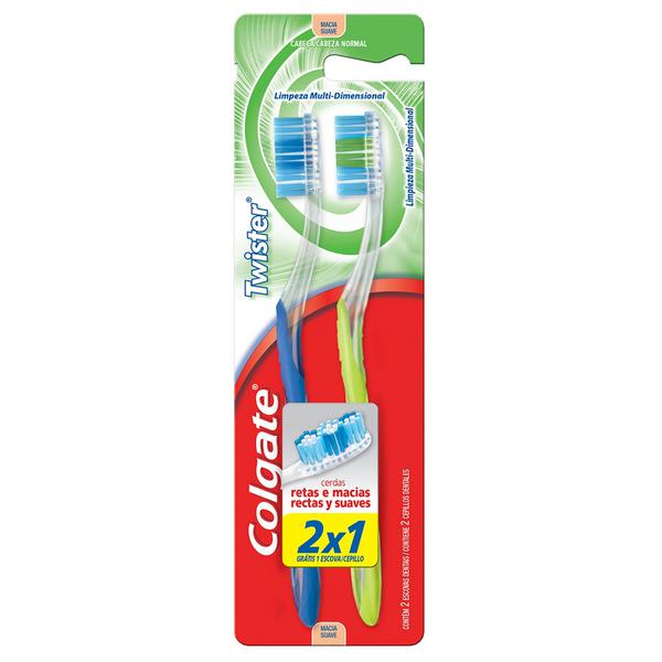 Escova Dental Colgate Twister Macia 2 Unidades