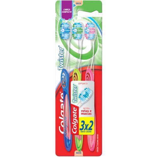 Escova Dental Colgate Twister Soft Leve 3 Unidades Pague 2 Unidades.
