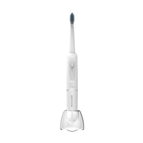 Escova Dental Elétrica Vibratória Health PRO Branca Multilaser - HC102 HC102