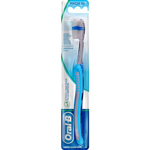 Tamanhos, Medidas e Dimensões do produto Escova Dental Indicator Plus 35 Macia Oral-B