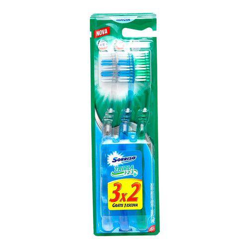 Tudo sobre 'Escova Dental Sorriso Tripla 123 3 Unidades'