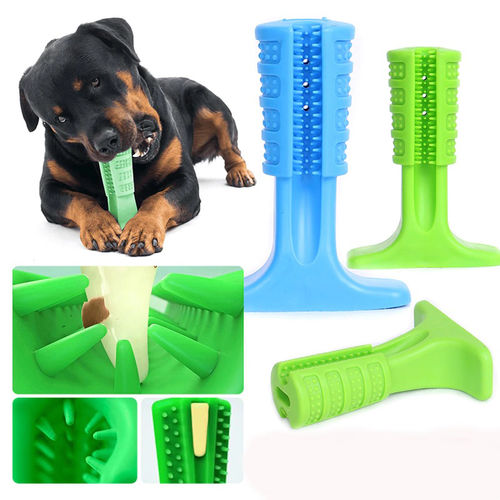 Brinquedo Escova Limpeza dos Dentes para Cachorros Pet Cor Azul 1004