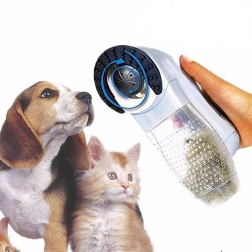 Tudo sobre 'Escova Elétrica Aspirador Suga Pelo Pet Cachorro e Gato Portátil'