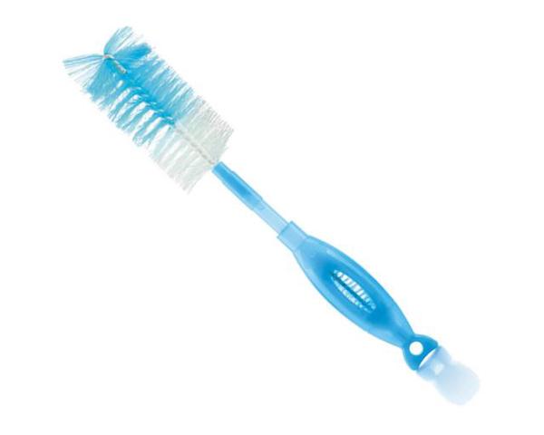 Escova Limpa Mamadeira e Bico 2 em 1 Multikids Soft Clean Azul