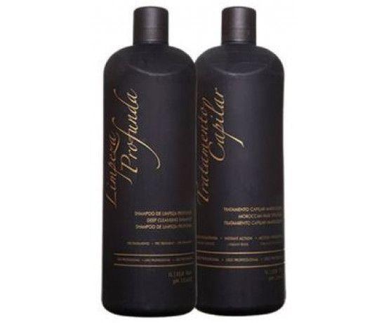 Escova Progressiva Marroquina Kit Tratamento e Shampoo 2x1000ml - Fórmula Inoar - G.Hair
