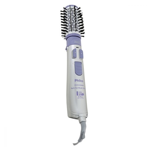 Escova Rotativa Spin Ion Brush Silver Philco 127V