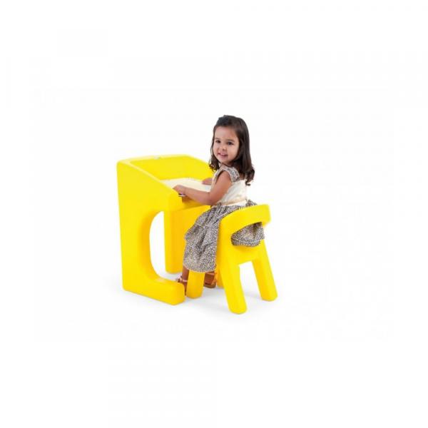 Escrivaninha Amarela C/ Cadeira - Xalingo
