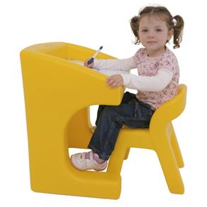 Escrivaninha com Cadeira Xalingo, Amarela