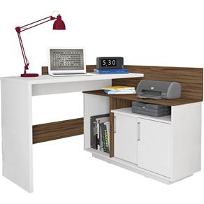Escrivaninha Mega Office - Branco/amendoa