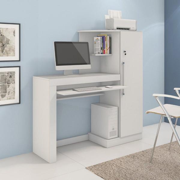 Escrivaninha Mesa para Computador Aroeira Candian -BRANCO - J.C.M