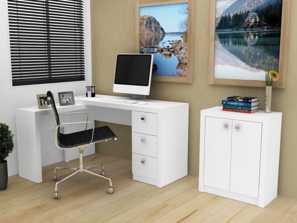 Escrivaninha/Mesa para Computador 3 Gavetas - Tecno Mobili ME 4101