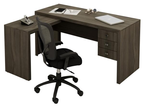 Escrivaninha/Mesa para Computador 3 Gavetas - Tecno Mobili ME 4106