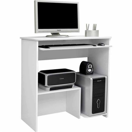 Escrivaninha/Mesa para Computador Iris (Branco) - Jcm Movelaria