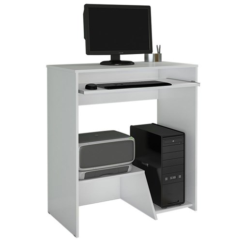 Escrivaninha/Mesa para Computador Iris JCM Movelaria Branco Cor:Branco