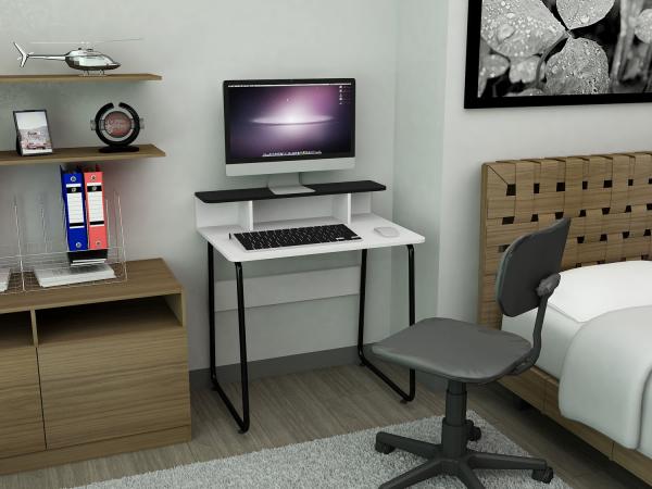 Escrivaninha/Mesa para Computador Multivisão Job - MESA-JOB-BRPR